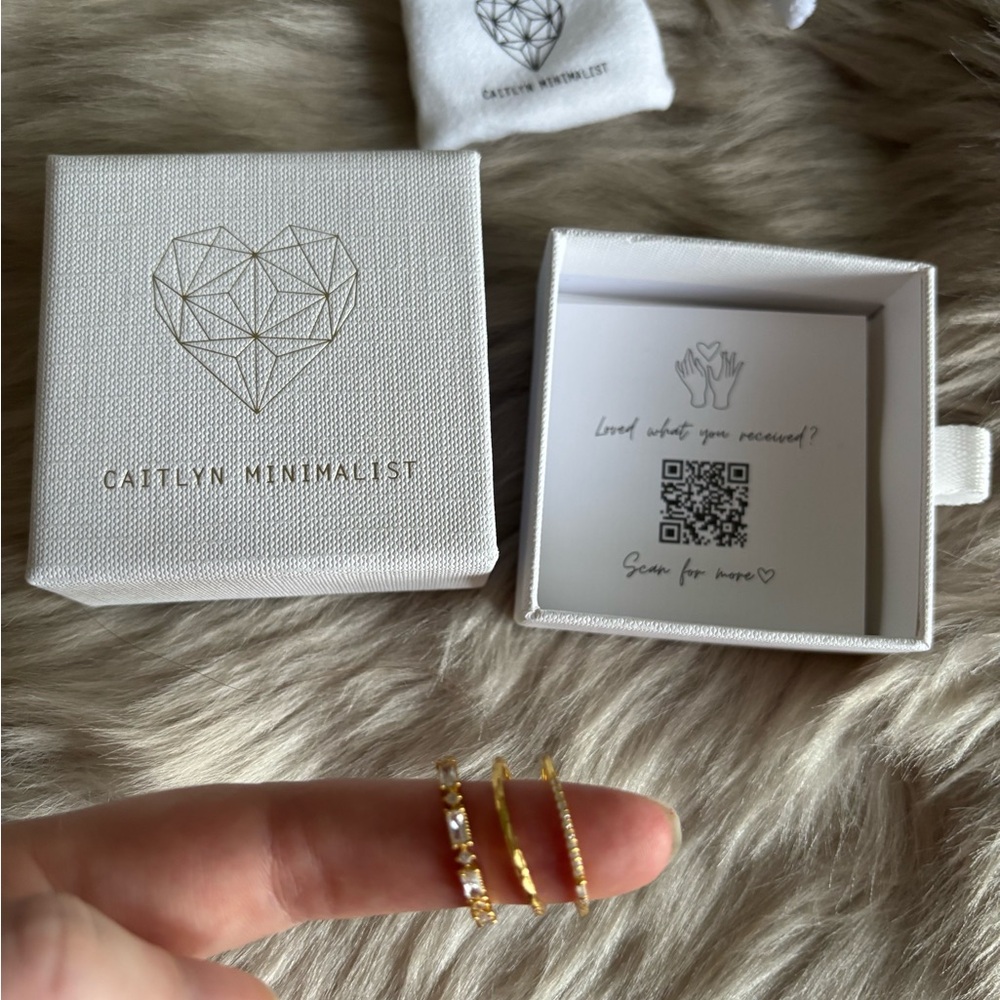 Three minimalist gold rings!